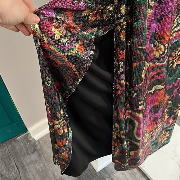 MISA NWT Nakia Floral Grove sequin dress - M/L - Picture 9 of 12